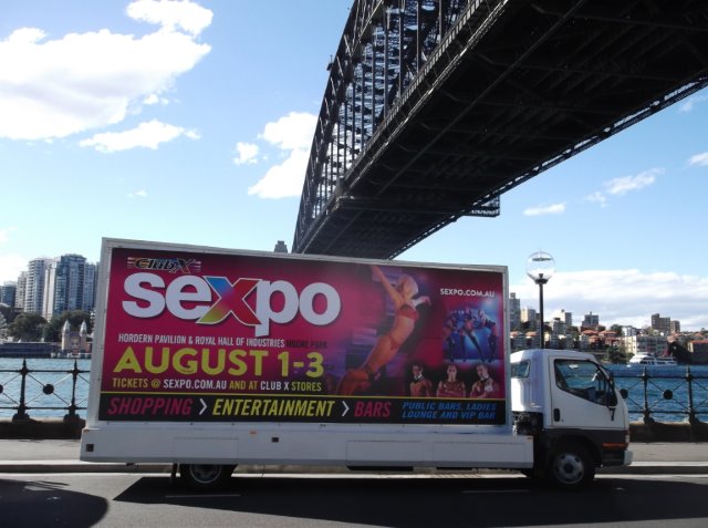 Mobile Billboards Sydney - Sexpo